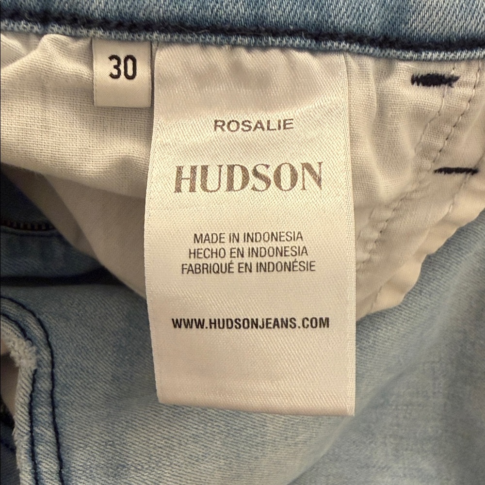 Hudson Jeans Sky Blue Wide Leg Denim - Picture 4 of 5